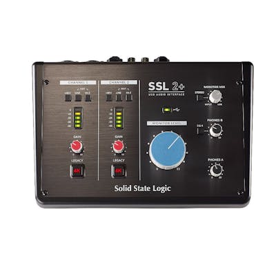 SSL 2+ USB-C Audio Interface with Analog Mic Preamps